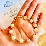 Citrine copper linked bracelet