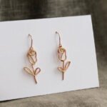 Rose earrings