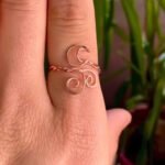 Moon adjustable wire ring