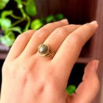 Pyrite Copper Ring