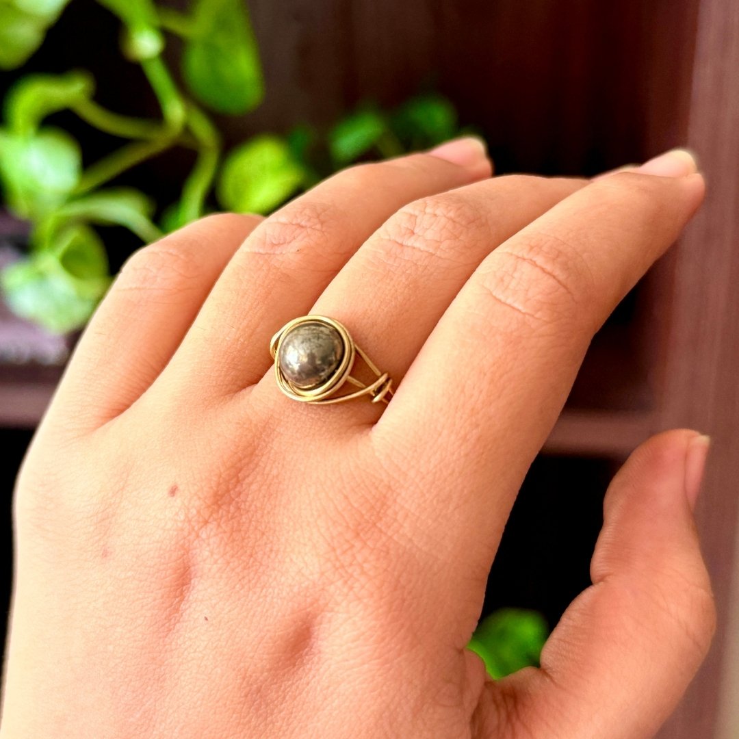 Pyrite copper ring Pyrite Copper Ring - Image 1
