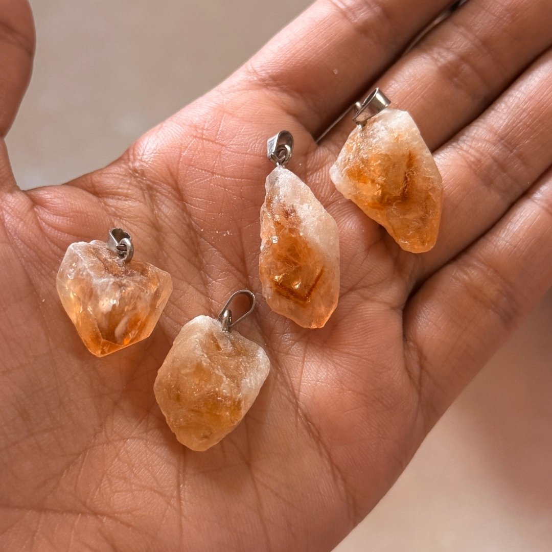 Raw citrine pendant Raw Citrine Pendant - Image 1