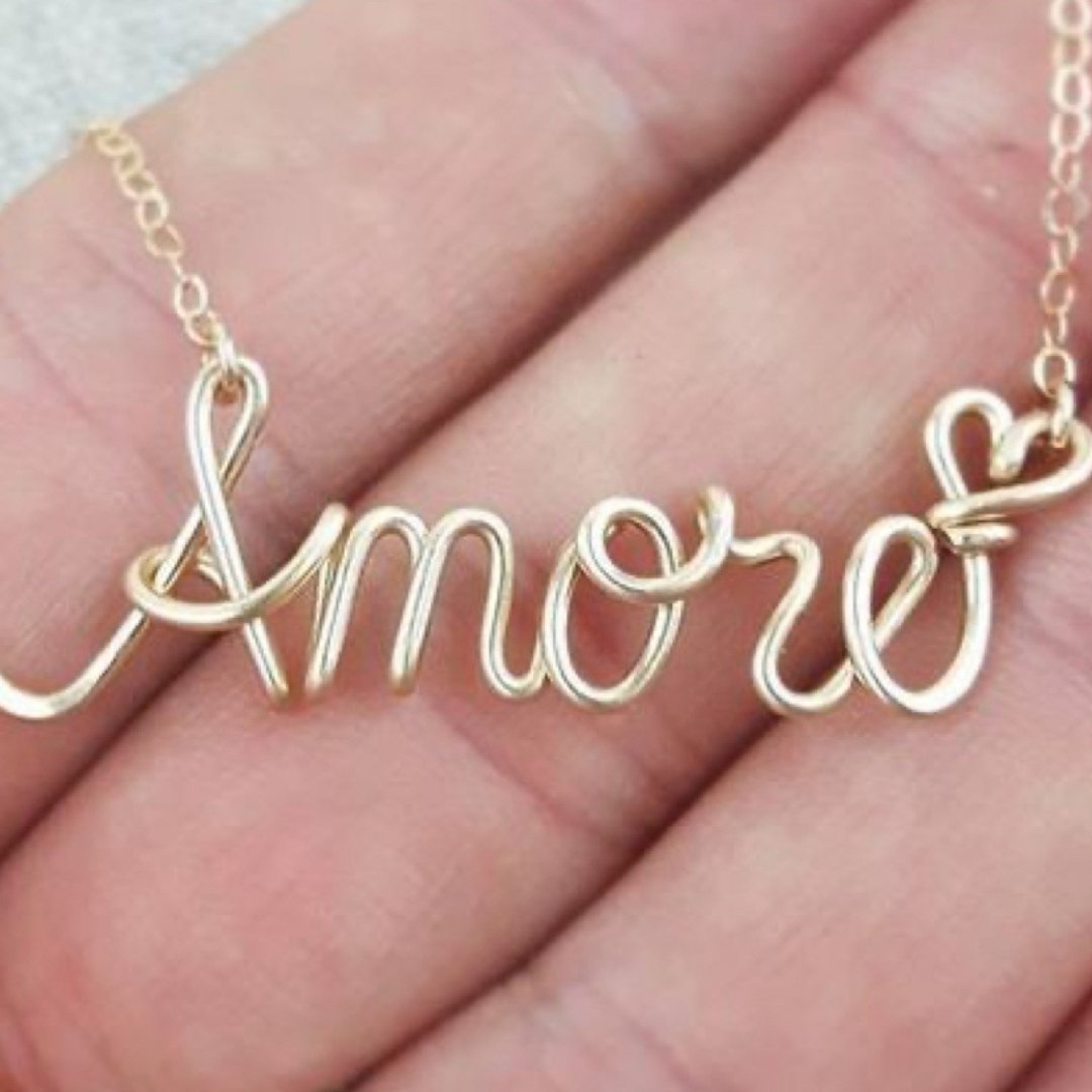 Wire lettering name pendant Wire Lettering Name Pendant - Image 1