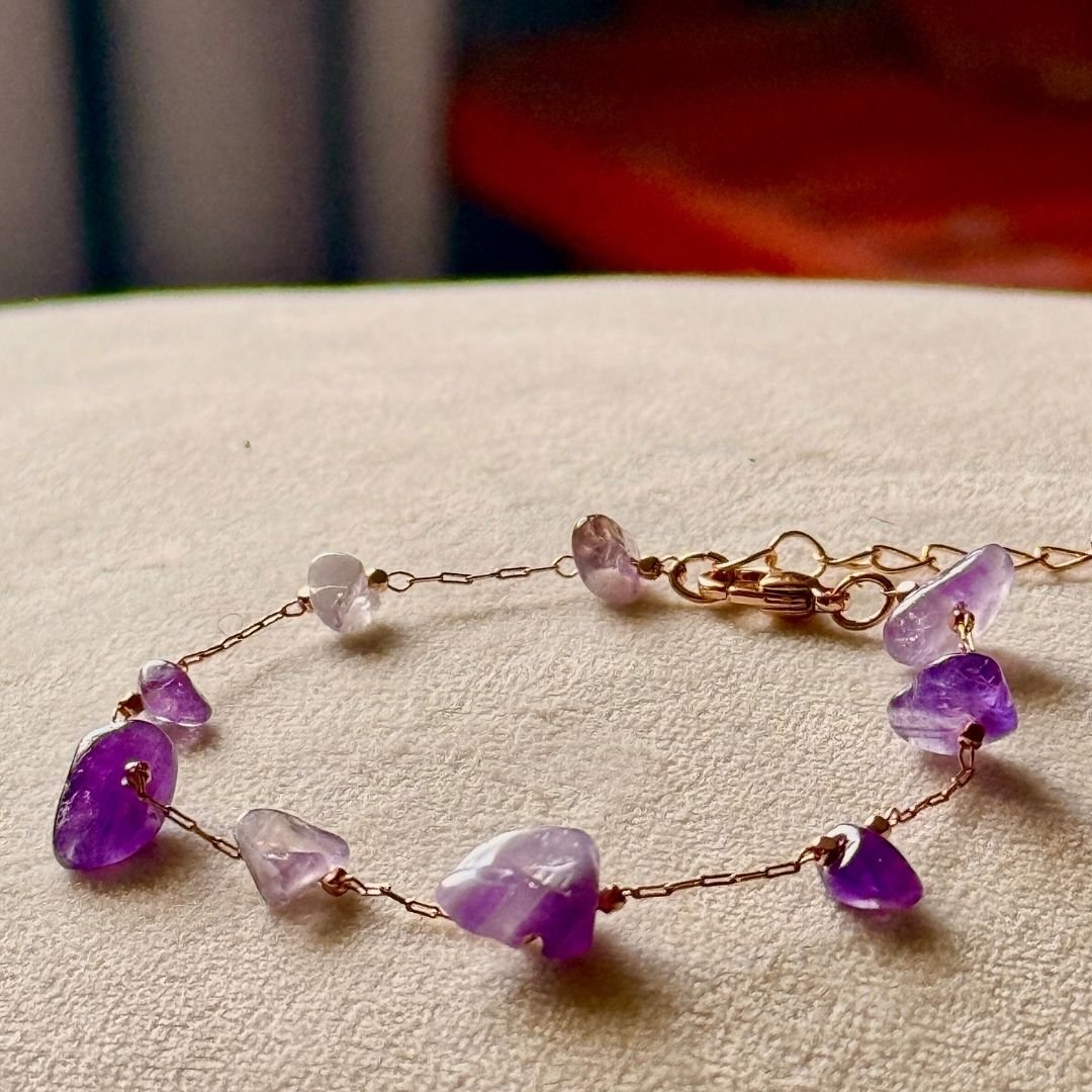 Amethyst chain bracelet Amethyst Chain Bracelet - Image 1