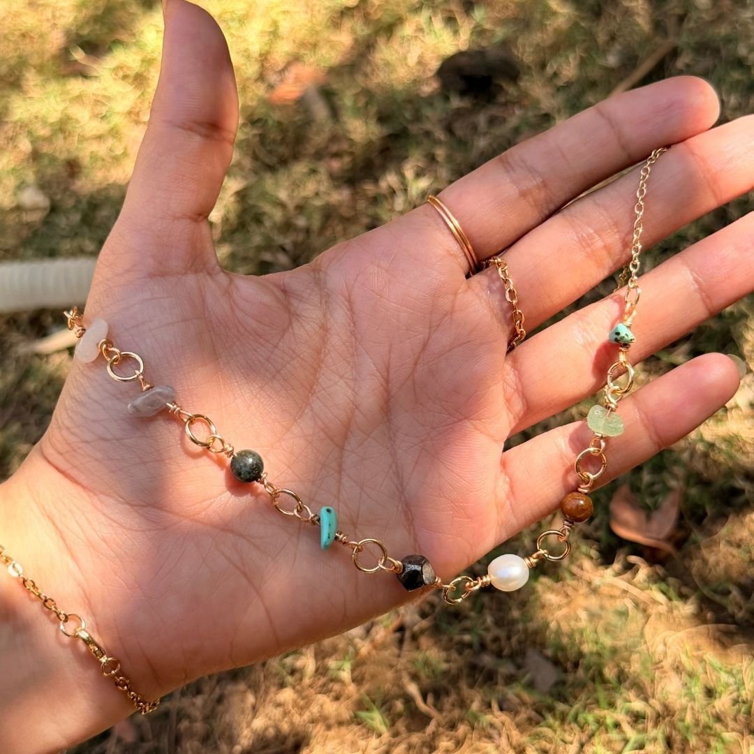 Mixed stones necklace_choker Mixed Stones Necklace/Choker - Image 1
